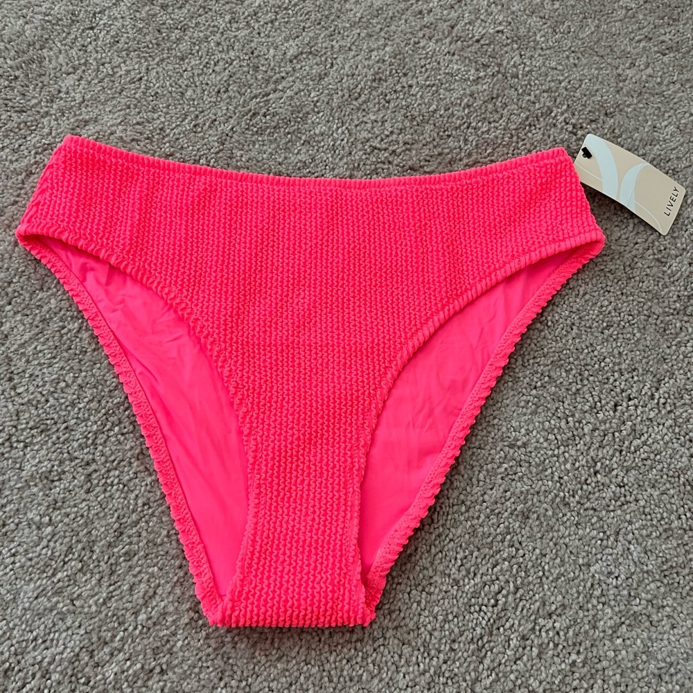 Lively The Swim Ruched High Waist Bikini Bottom